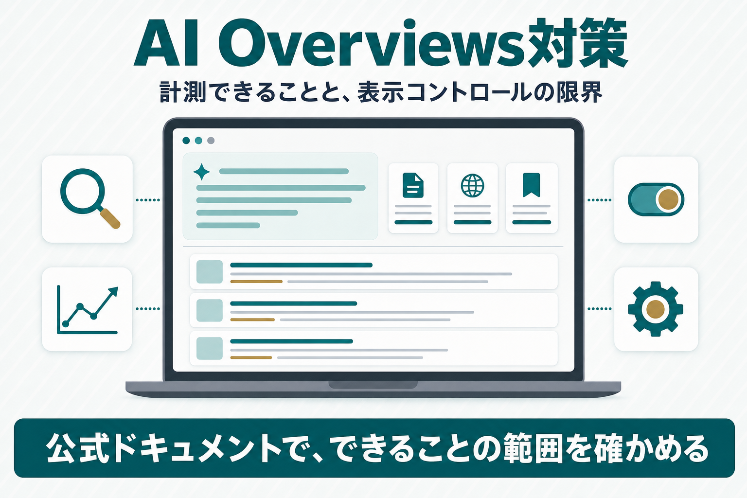 AI Overviews対策｜計測できることと表示コントロールの限界のアイキャッチ画像