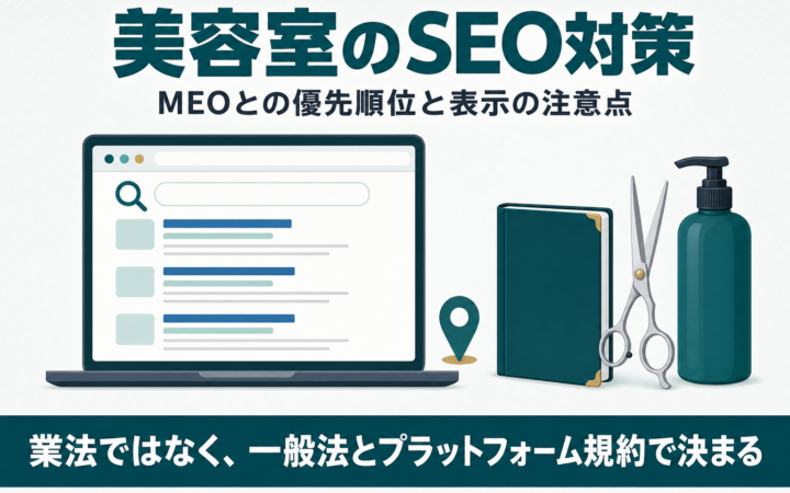 美容室のSEO対策｜MEOとの優先順位と薬機法表示の注意点を解説