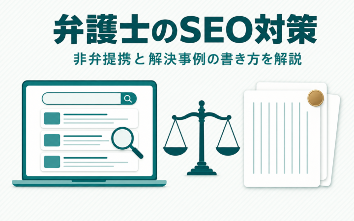 弁護士のSEO対策｜非弁提携と解決事例の書き方を解説