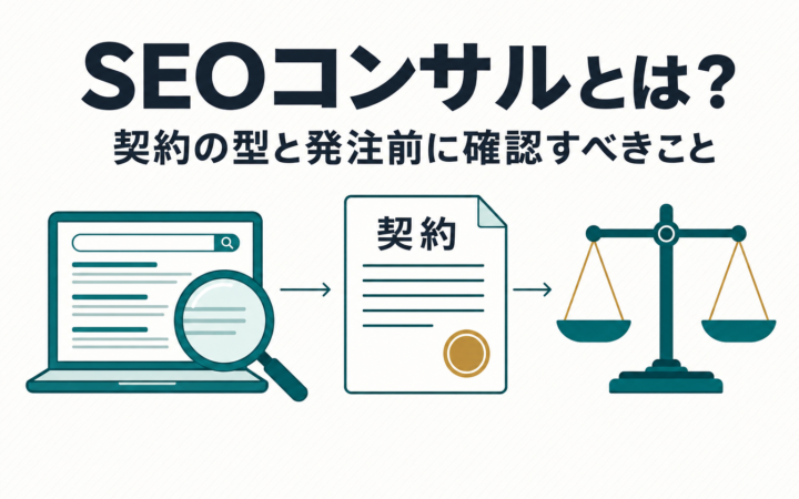 SEOコンサルとは？契約の型と発注前に確認すべきことを解説