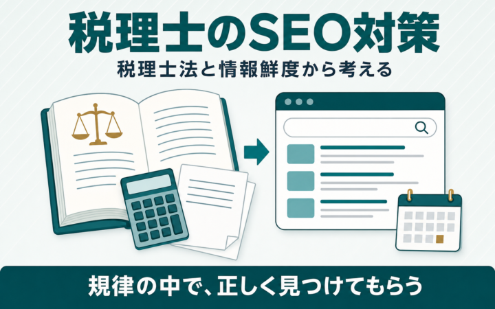 税理士のSEO対策は何を押さえる？税理士法と情報鮮度から解説